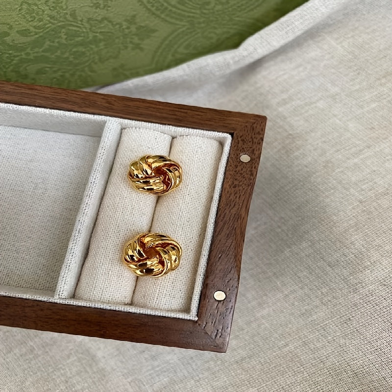 Puces d'Oreilles "Nœud Torsadé"