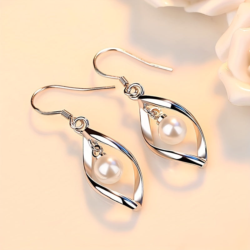 Duo de Boucles d'Oreilles "Nacre Torsadée"