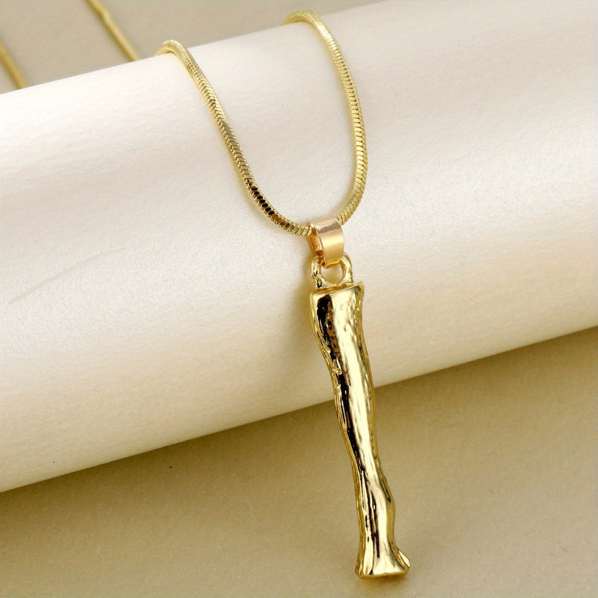 Collier Initiale "Bamboo"