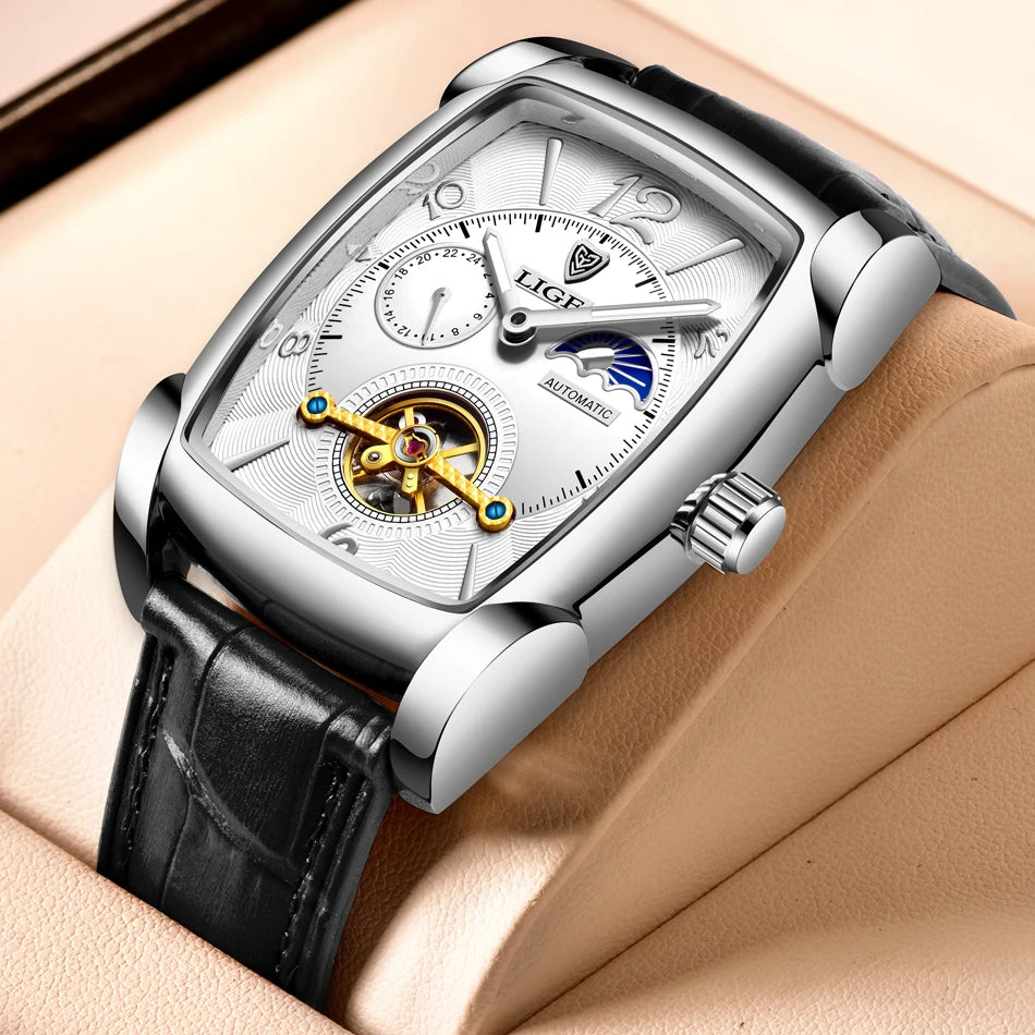 LIGE Héritage – Montre Mécanique Automatique Luxe ✨
