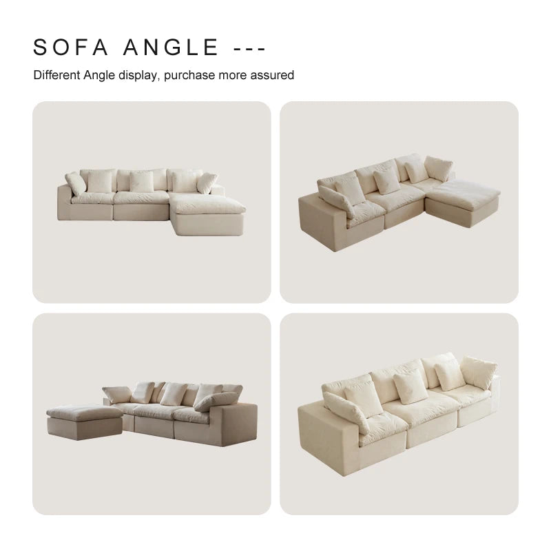 Canapé Modulaire Moderne en Tissu