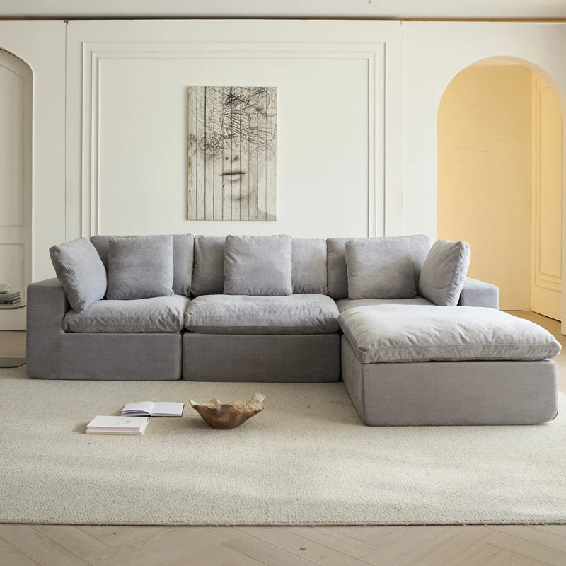 Canapé Modulaire Moderne en Tissu