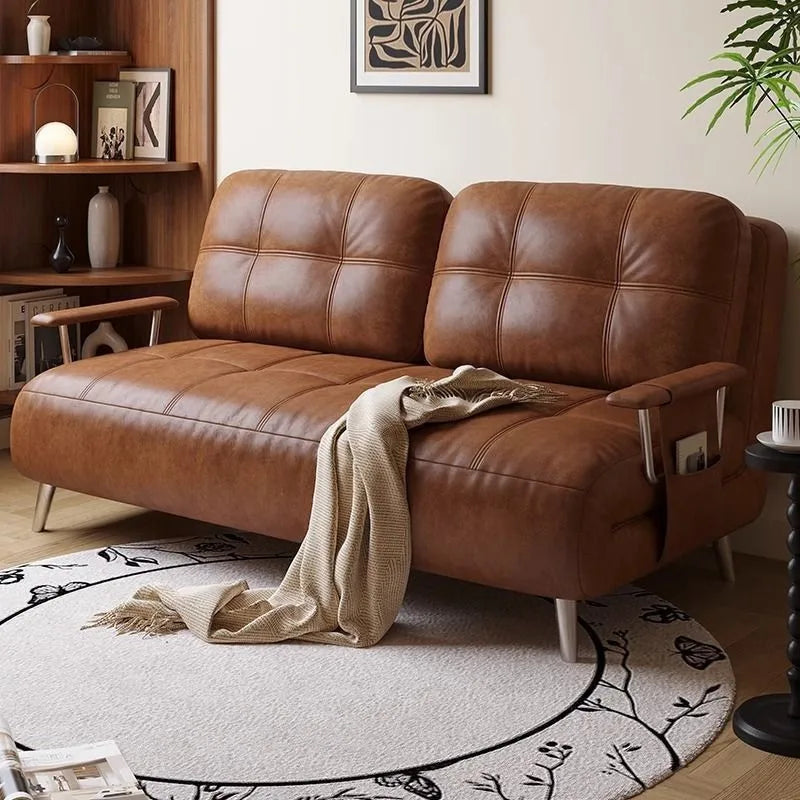 Canapé Convertible Moderne en Simili Cuir