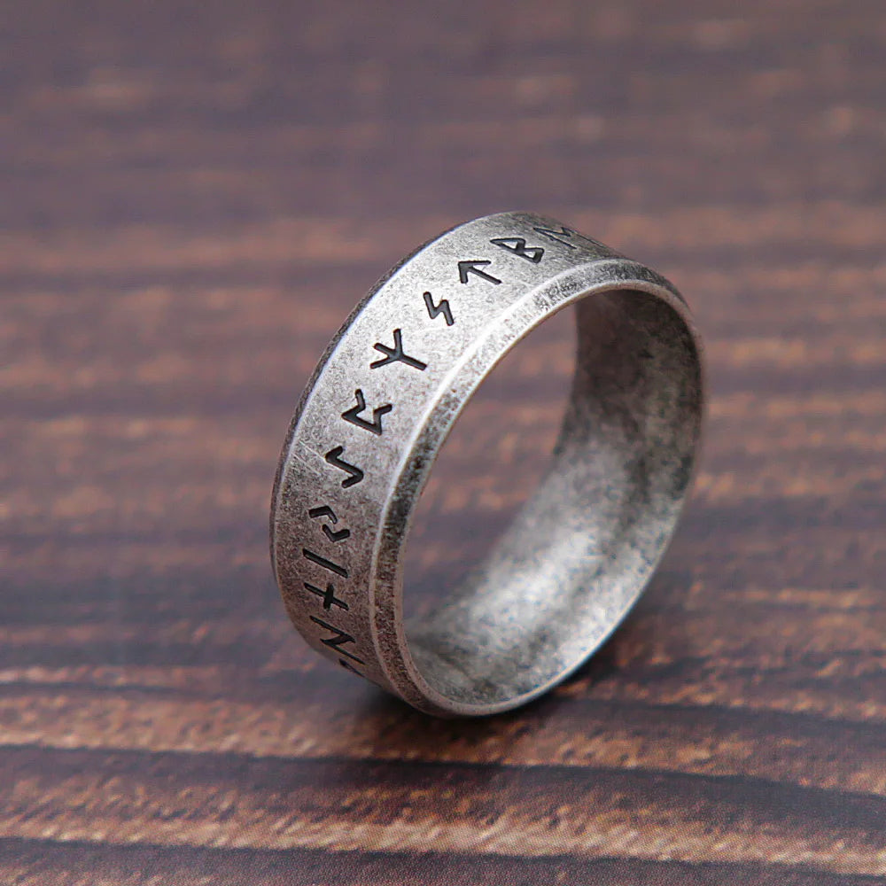 Bague Rune Viking "Odin" – Acier 316L
