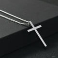 Collier Croix Classique en Acier Inoxydable