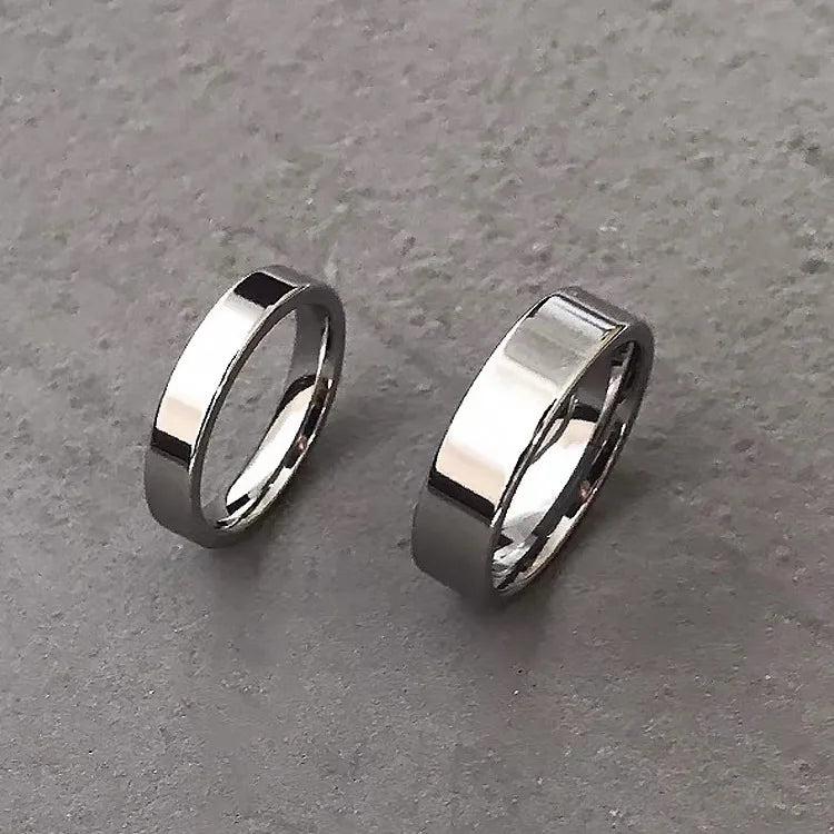 Bague Anneau "Courbe Lisse" – Acier Inoxydable
