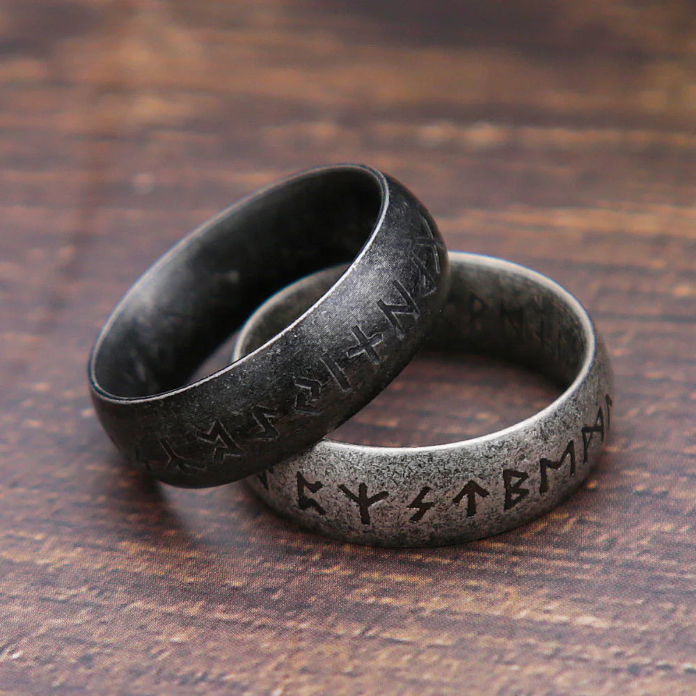 Bague Rune Viking "Odin" – Acier 316L