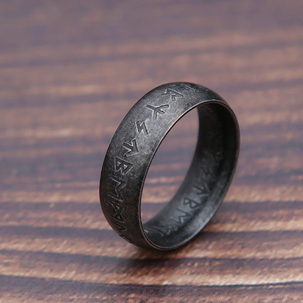 Bague Rune Viking "Odin" – Acier 316L