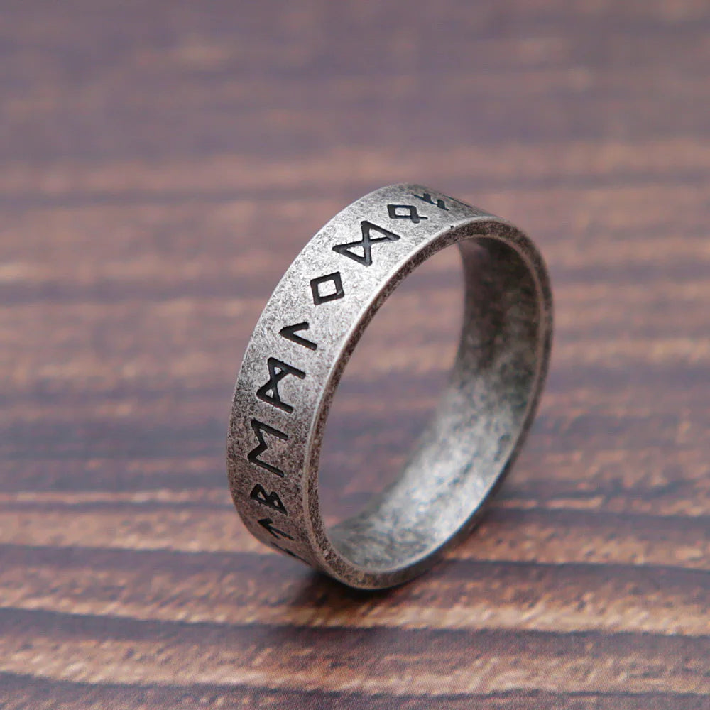 Bague Rune Viking "Odin" – Acier 316L
