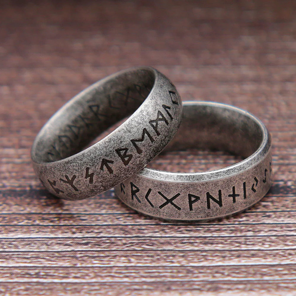 Bague Rune Viking "Odin" – Acier 316L